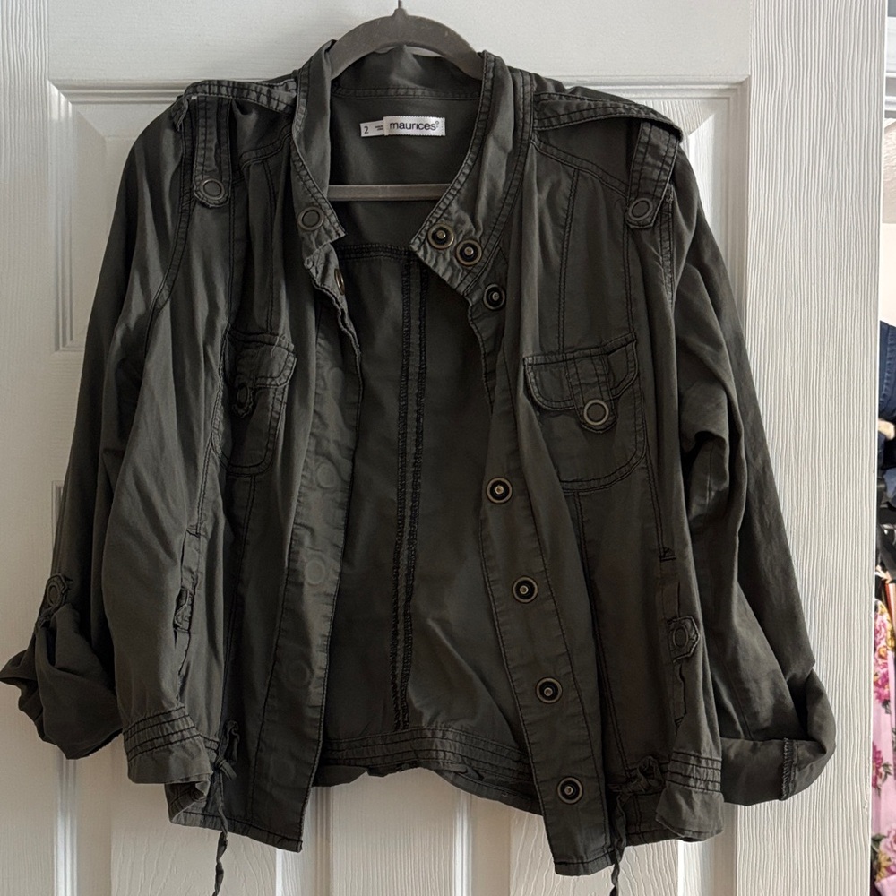 Maurices Olive Utility Jacket